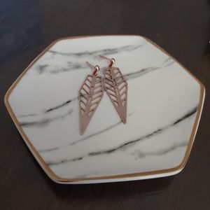 Rose Gold Dangle Earrings